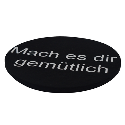 Filzuntersetzer "Mach es dir gemütlich"